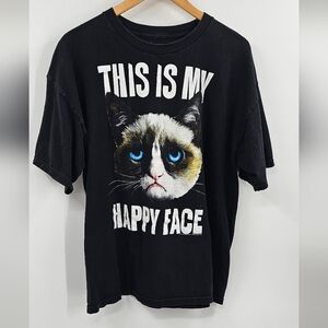 Grumpy Cat Black T-shirt Size XL